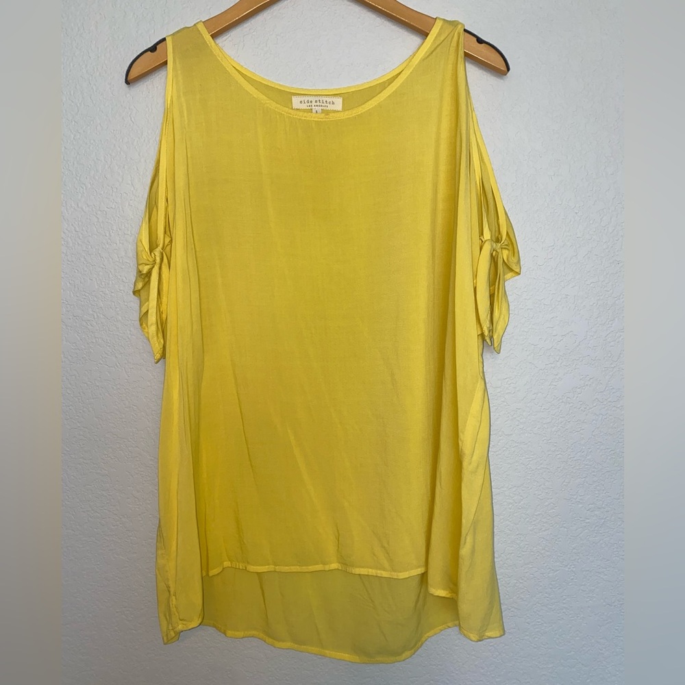 Yellow Side Stitch Shirt